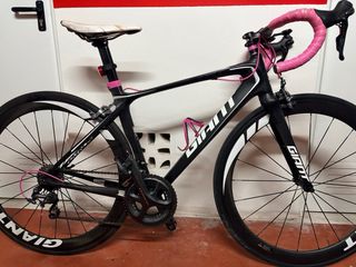Bicicleta carretera Giant TCR Advanced Negra/Rosa