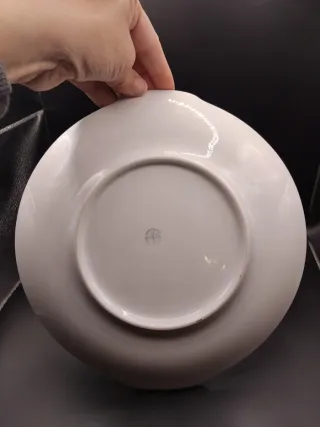 🇨🇿 Fuente porcelana Checa dorada rosas