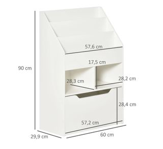 Estantería infantil blanca