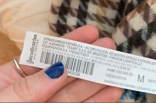 Bufanda cuadros azul y marrón