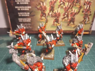 Warhammer Desangradores de Khorne. (Figuras Metal)