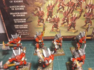 Warhammer Desangradores de Khorne. (Figuras Metal)