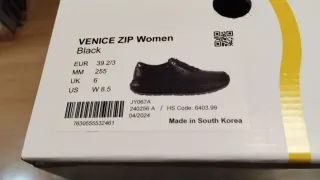 Zapatillas Joya Venice Zip Mujer Negras