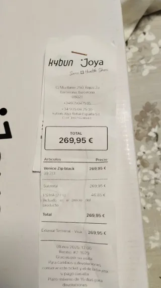 Zapatillas Joya Venice Zip Mujer Negras