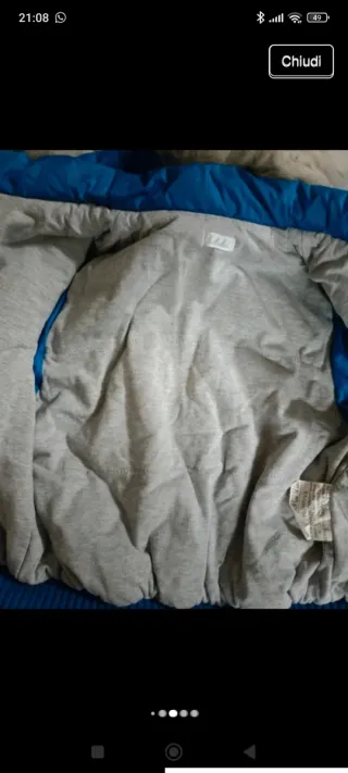 Bomber caldo bimbo 4 anni