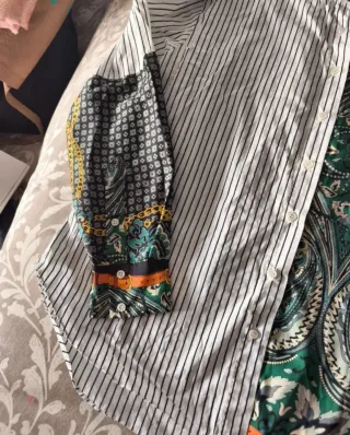 Camisa Zara Mujer Estampada Rayas