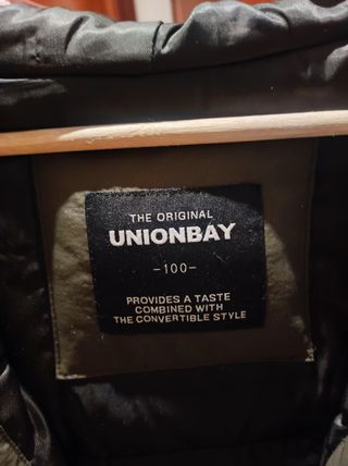 Abrigo Unionbay Talla L Verde Oscuro