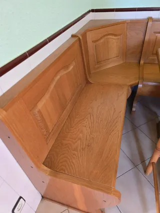 OFERTA! Conjunto cocina: banco rinconero, mesa y s