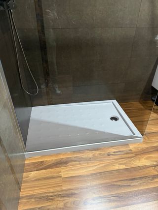 Mampara de ducha cristal y metal