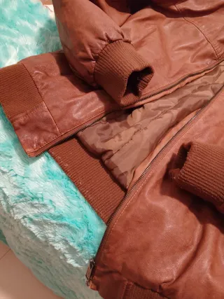 Chaqueta Cuero Lois Marrón Talla XL