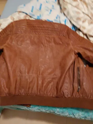 Chaqueta Cuero Lois Marrón Talla XL