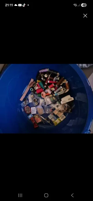 Lote de artículos de costura