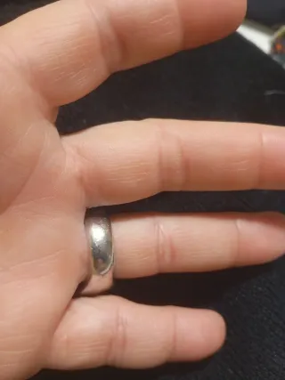 Sortija Rebecca Plata Negra