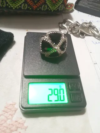 Sortija Rebecca Plata Negra