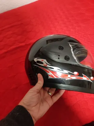 Casco de moto negro,sin estrenar