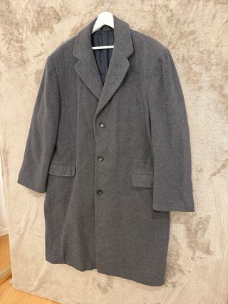 Cappotto lana uomo grigio taglia L