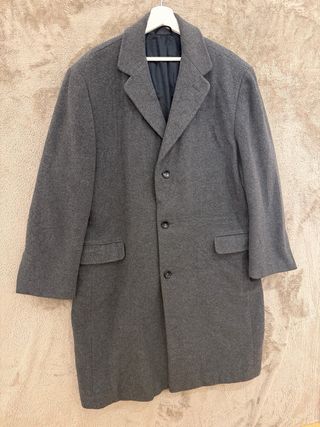Cappotto lana uomo grigio taglia L