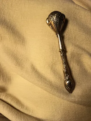 Sonajero de plata antiguo