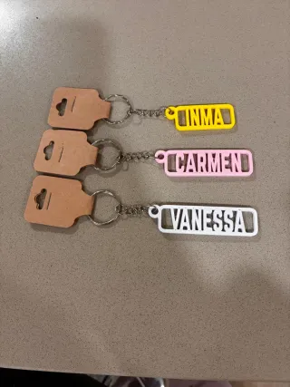 Llaveros personalizados 3D