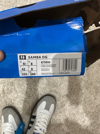 Adidas Samba Blancas y Negras