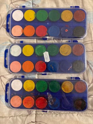 Set de 3 acuarelas infantiles