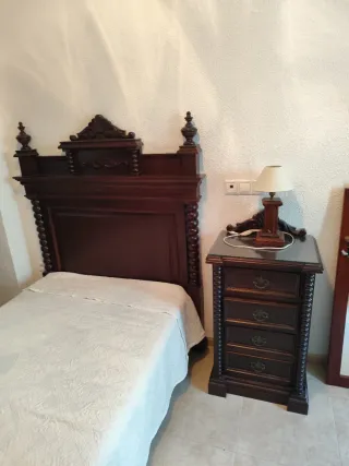 Dormitorio Armario de Madera Maciza Roble Tallada