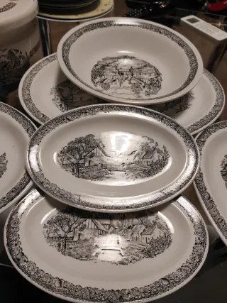 Sopera/Ensaladera Cerámica Diseño Campestre