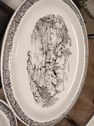 Sopera/Ensaladera Cerámica Diseño Campestre