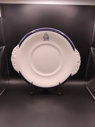 🇬🇧 Fuente de porcelana inglesa azul y blanca