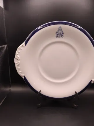 🇬🇧 Fuente de porcelana inglesa azul y blanca