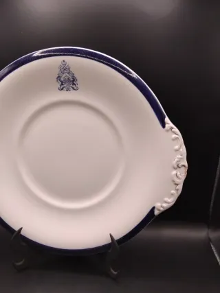 🇬🇧 Fuente de porcelana inglesa azul y blanca