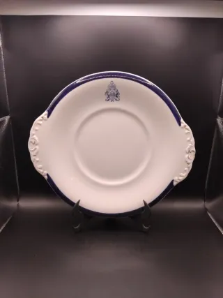 🇬🇧 Fuente de porcelana inglesa azul y blanca