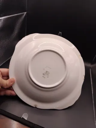 🇬🇧 Fuente de porcelana inglesa azul y blanca