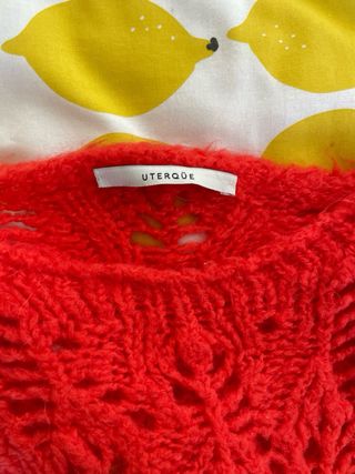 Jersey Uterqüe naranja calado