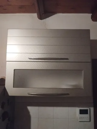 Veneta Cucine Pensile cucina metallo legno grigio