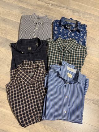 Lote 6 Camisas Hombre Talla S