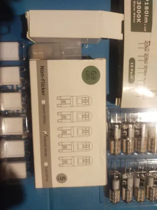 Bombillas G9 LED 11 und y G4 led 10 und