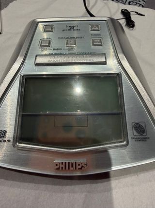 Radio Despertador Philips Plata