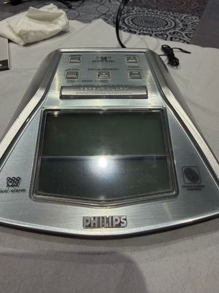 Radio Despertador Philips Plata