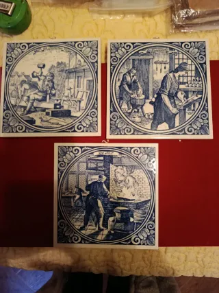 3 Azulejos Holandeses Decorativos