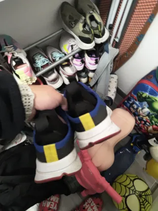 Zapatillas Lacoste Azul y Blanco