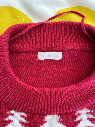 Jersey Navidad Reno Rojo y Blanco