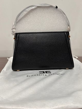 Borsa Elisabetta Franchi nera con dettagli oro