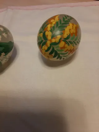 Uova decorative alabastro dipinto