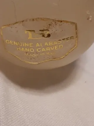 Uova decorative alabastro dipinto