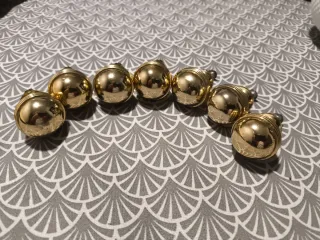 14 Tiradores dorados macizos