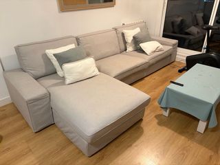 Sofá Ikea KIVIK Gris Claro