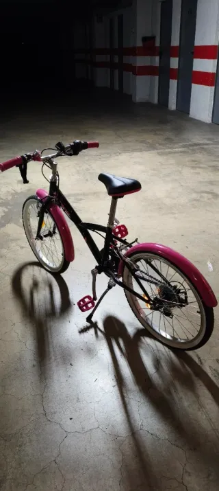 Bicicleta NUEVA Infantil BTWIN Rosa Negra
