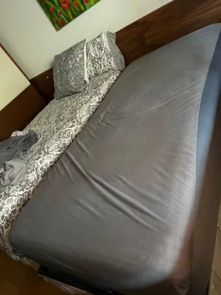 2 Camas Articuladas Pardo Madera