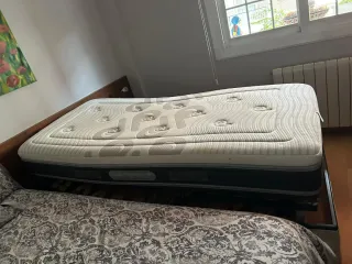 2 Camas Articuladas Pardo Madera